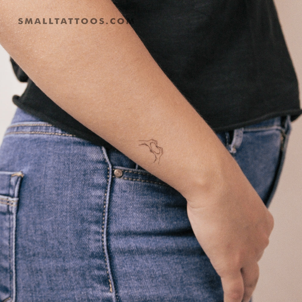 Heart Hands Temporary Tattoo (Set of 3)
