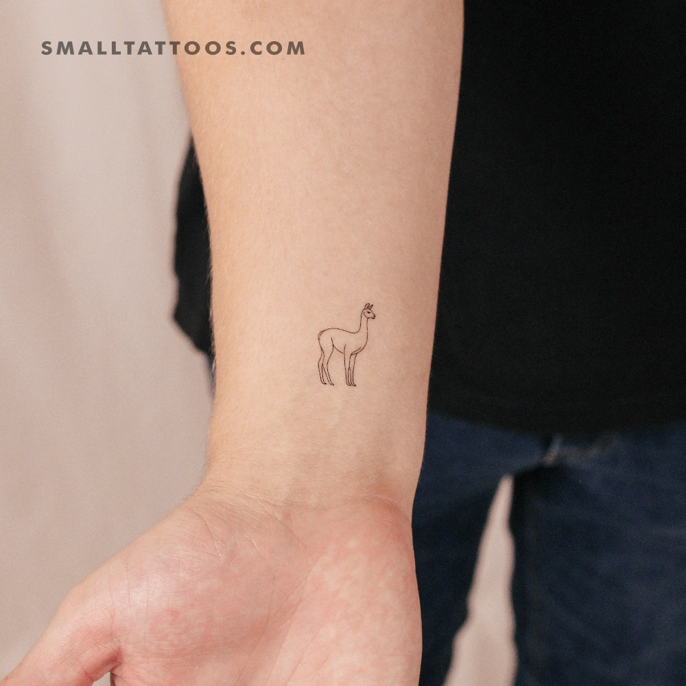 Tatuaje temporal de vicuña (juego de 3)