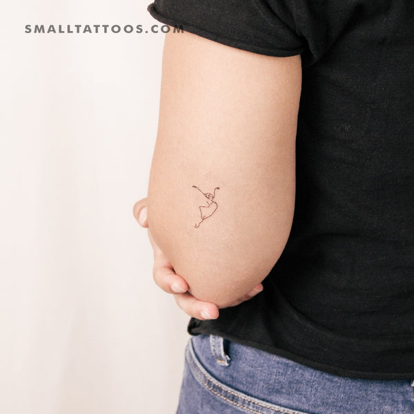 Golden Ballerina Temporary Tattoo (Set of 3)