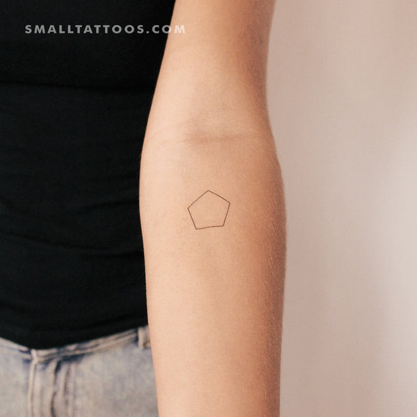 Pentagon Temporary Tattoo (Set of 3)