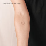 Hexagon Temporary Tattoo (Set of 3)