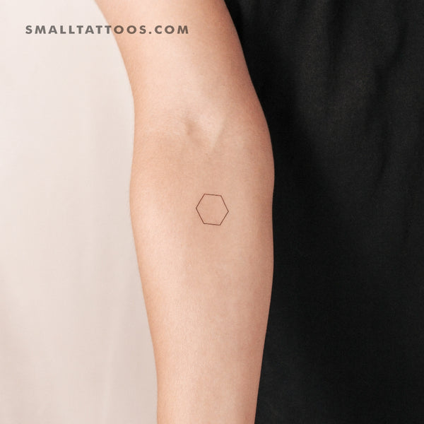 Hexagon Temporary Tattoo (Set of 3)