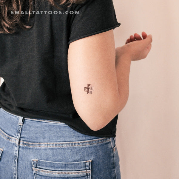 Squared Solomon's Knot Temporary Tattoo (Set of 3)
