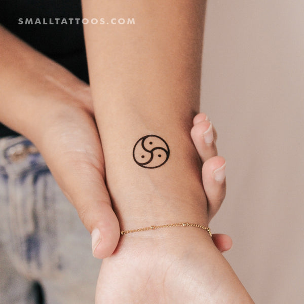 BDSM Triskelion Temporary Tattoo (Set of 3)