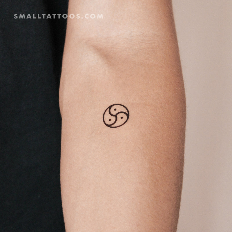 BDSM Triskelion Temporary Tattoo (Set of 3)