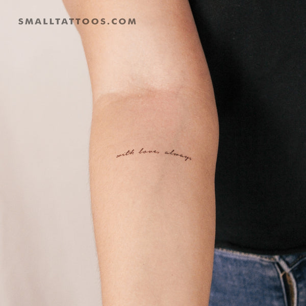 With Love, Always Temporary Tattoo (Set of 3)