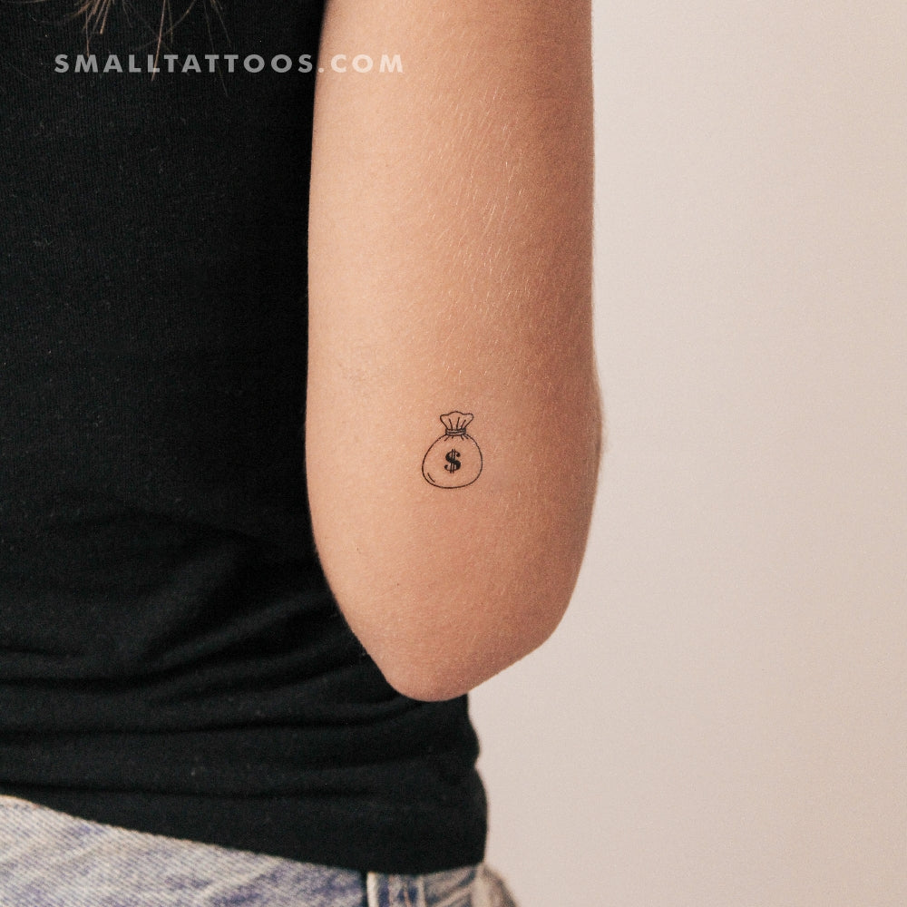 Money Bag Temporary Tattoo (Set of 3)