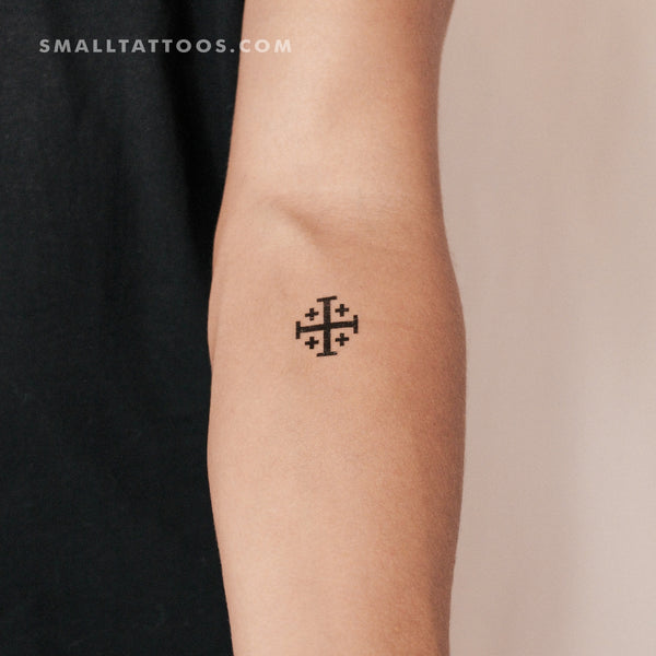 Jerusalem Cross Temporary Tattoo (Set of 3)