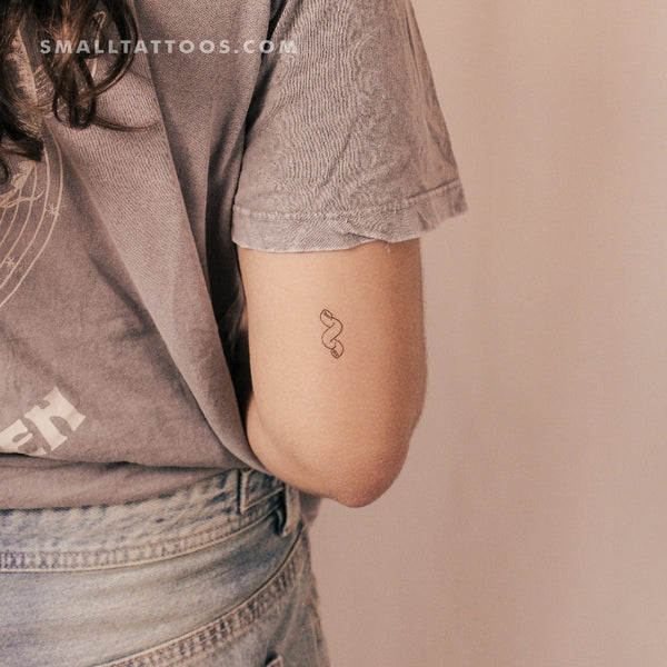 Cavatappi Pasta Temporary Tattoo (Set of 3)
