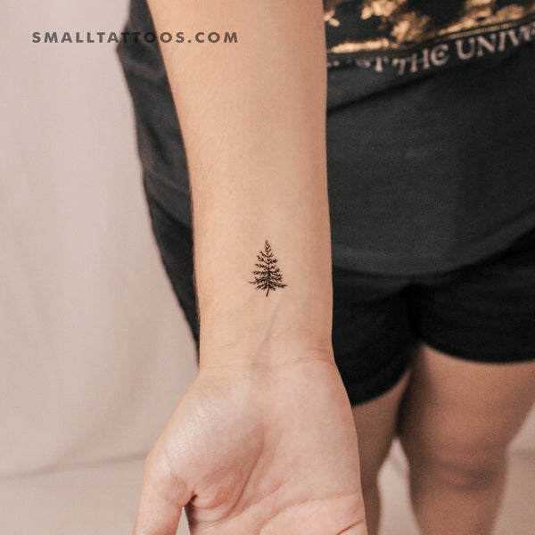 Small Pine Tree Temporary Tattoo (Set of 3)