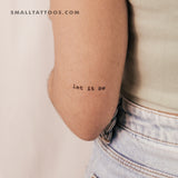 Typewriter Font Let It Be Temporary Tattoo (Set of 3)