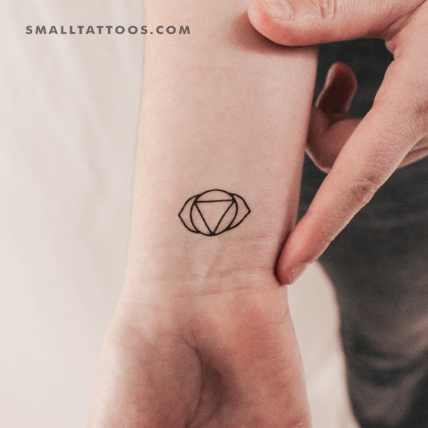 Ajna Chakra Temporary Tattoo - Set of 3
