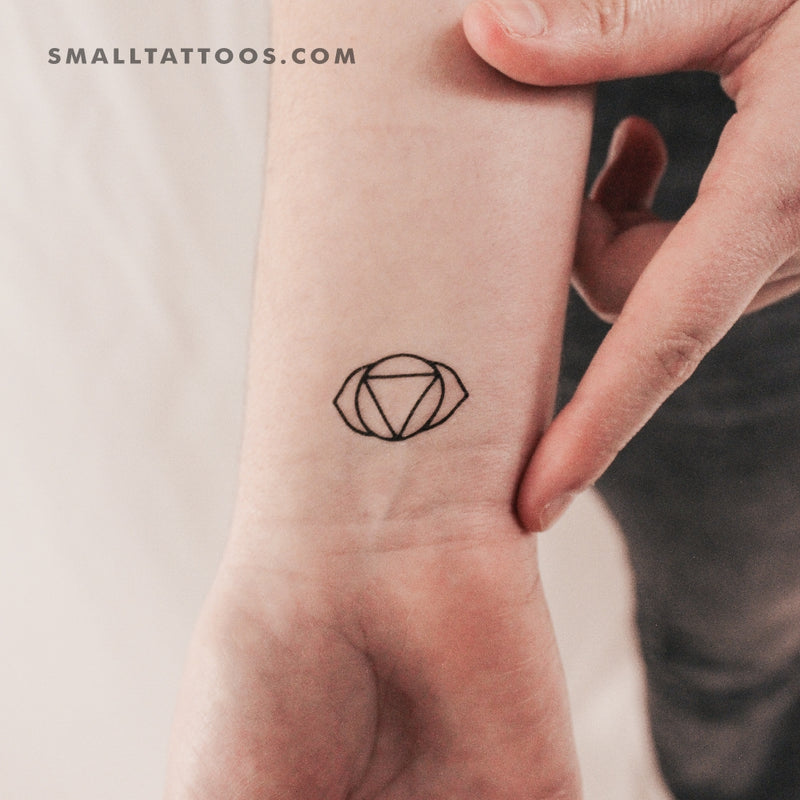 Ajna Chakra Temporary Tattoo - Set of 3