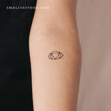 Ajna Chakra Temporary Tattoo - Set of 3
