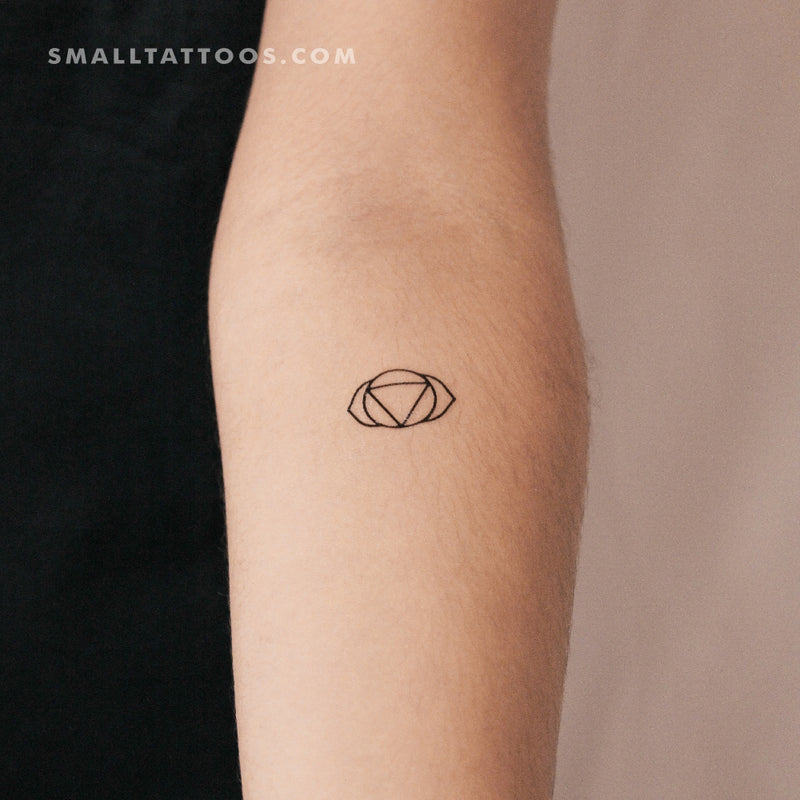 Ajna Chakra Temporary Tattoo - Set of 3