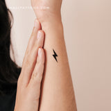 Lightning Bolt Temporary Tattoo (Set of 3)