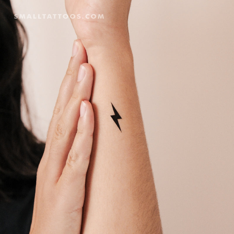 Lightning Bolt Temporary Tattoo (Set of 3)
