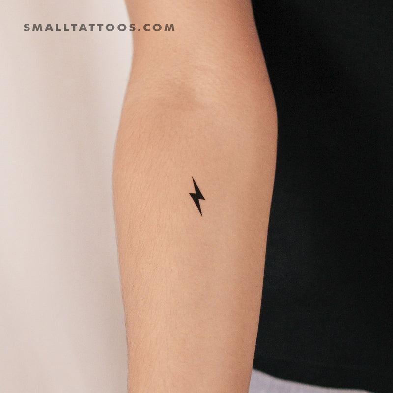 Lightning Bolt Temporary Tattoo (Set of 3)