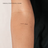 Small Amor Fati Temporary Tattoo (Set of 3)