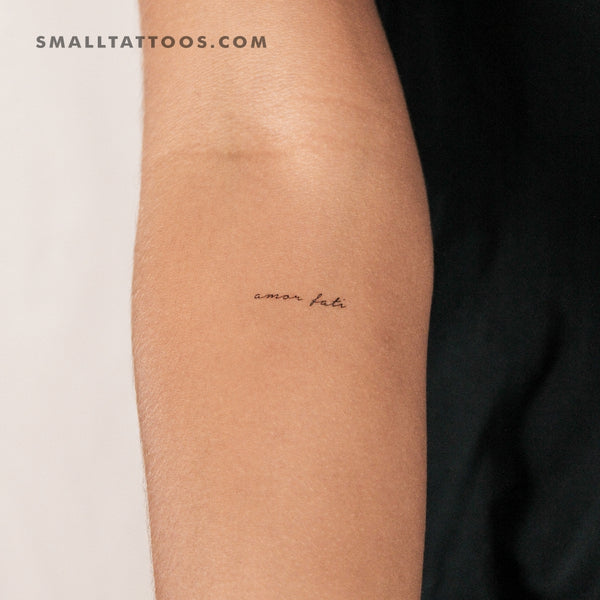 Small Amor Fati Temporary Tattoo (Set of 3)