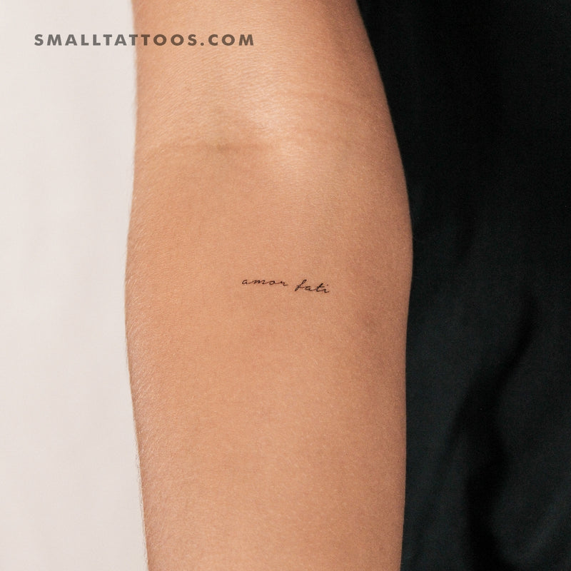 Small Amor Fati Temporary Tattoo (Set of 3)