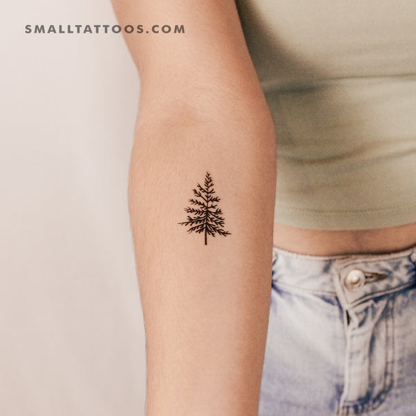 Pine Tree Temporary Tattoo (Set of 3)