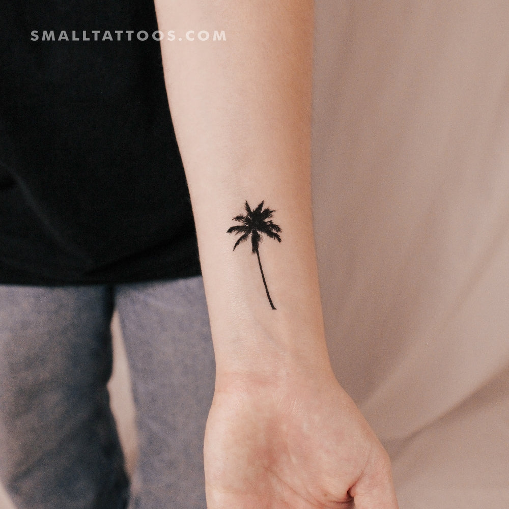 Tatuaje temporal de palmera (juego de 3)