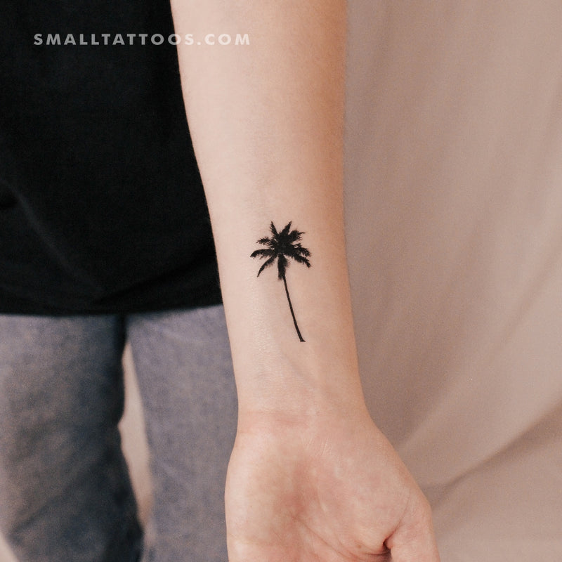 palm plant tattoo Palm Tree Temporary Tattoo (Set of 3)