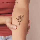 Wild Flower Bouquet Temporary Tattoo (Set of 3)