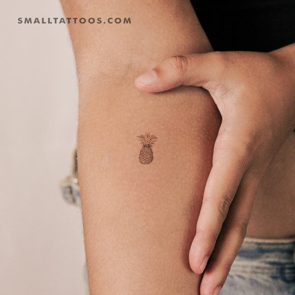 Small Pineapple Temporary Tattoo (Set of 3)