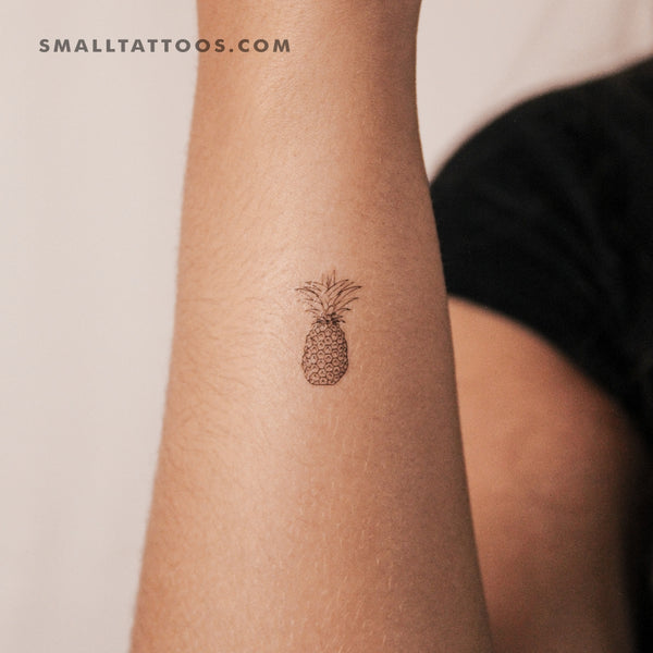 Small Pineapple Temporary Tattoo (Set of 3)