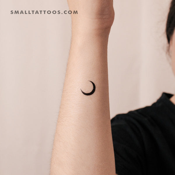 Crescent Moon Temporary Tattoo (Set of 3)