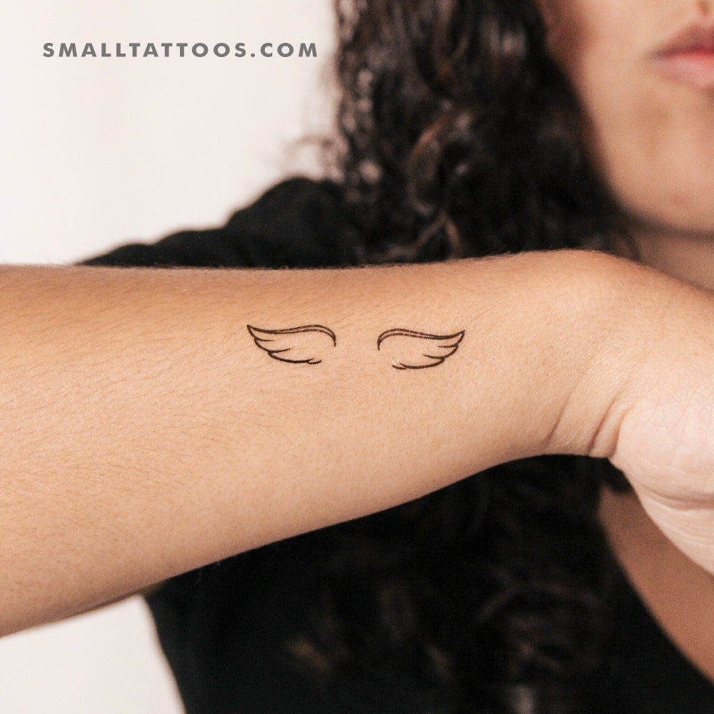 Tatuajes temporales de alas pequeñas (juego de 3)