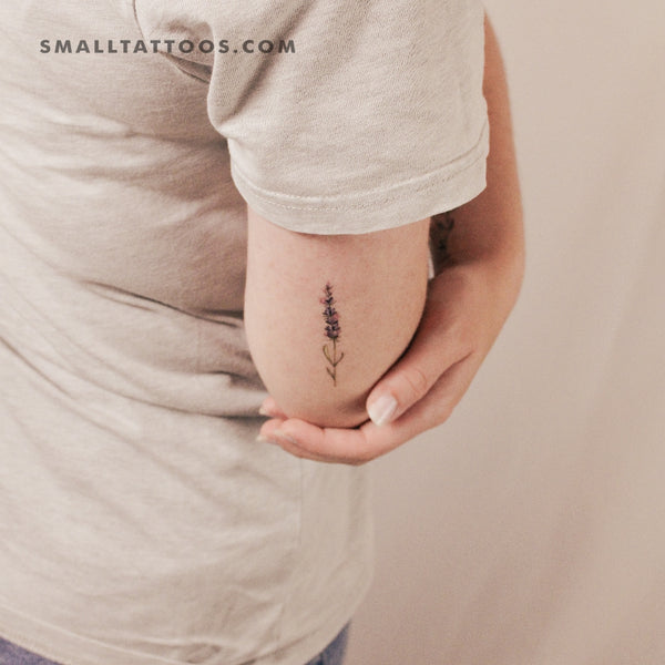 Lavender Temporary Tattoo By Lena Fedchenko (Set of 3)