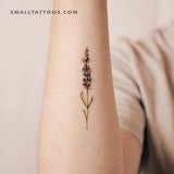 Lavender Temporary Tattoo By Lena Fedchenko (Set of 3)
