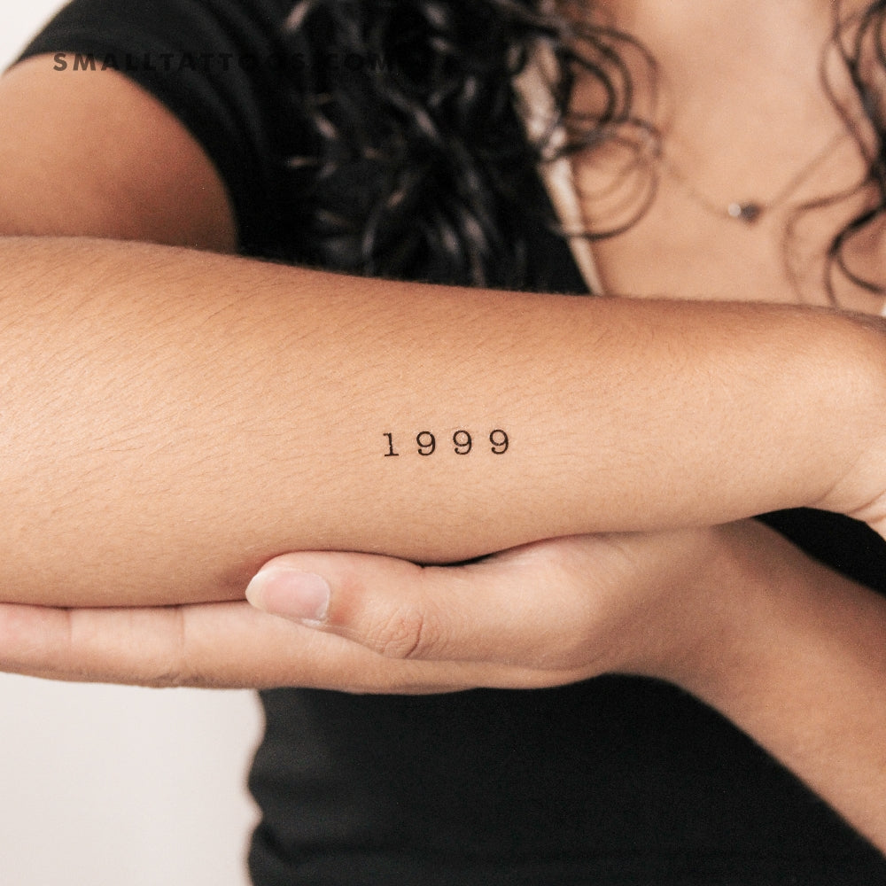Tatuaje temporal del año de nacimiento 1999 (juego de 3)