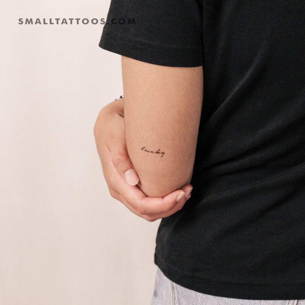 Tatuaje temporal "Lucky" (juego de 3)