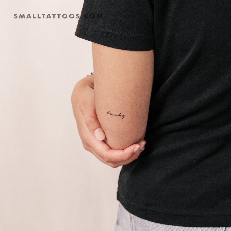 'Lucky' Temporary Tattoo (Set of 3)