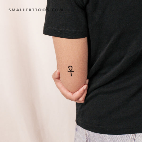Egyptian Ankh Symbol Temporary Tattoo (Set of 3)
