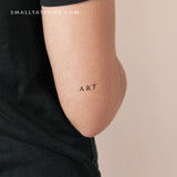 'ART' Temporary Tattoo (Set of 3)