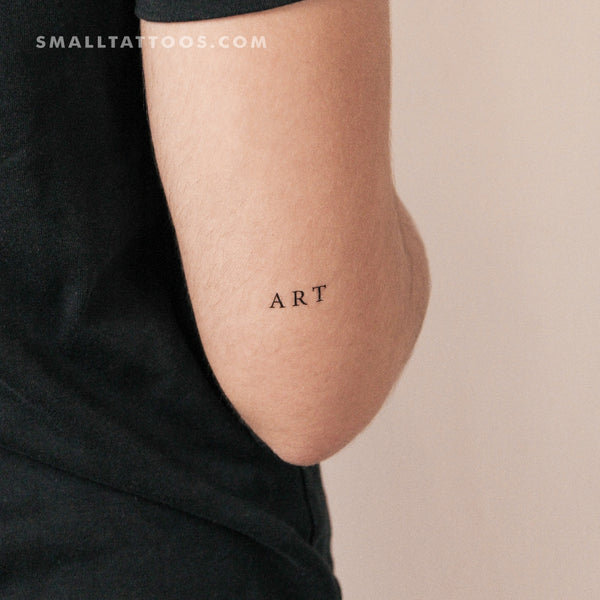 'ART' Temporary Tattoo (Set of 3)