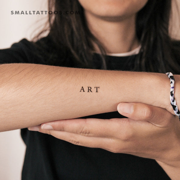 'ART' Temporary Tattoo (Set of 3)
