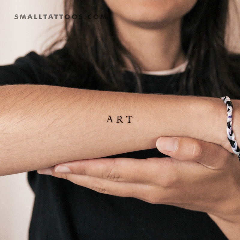 'ART' Temporary Tattoo (Set of 3)