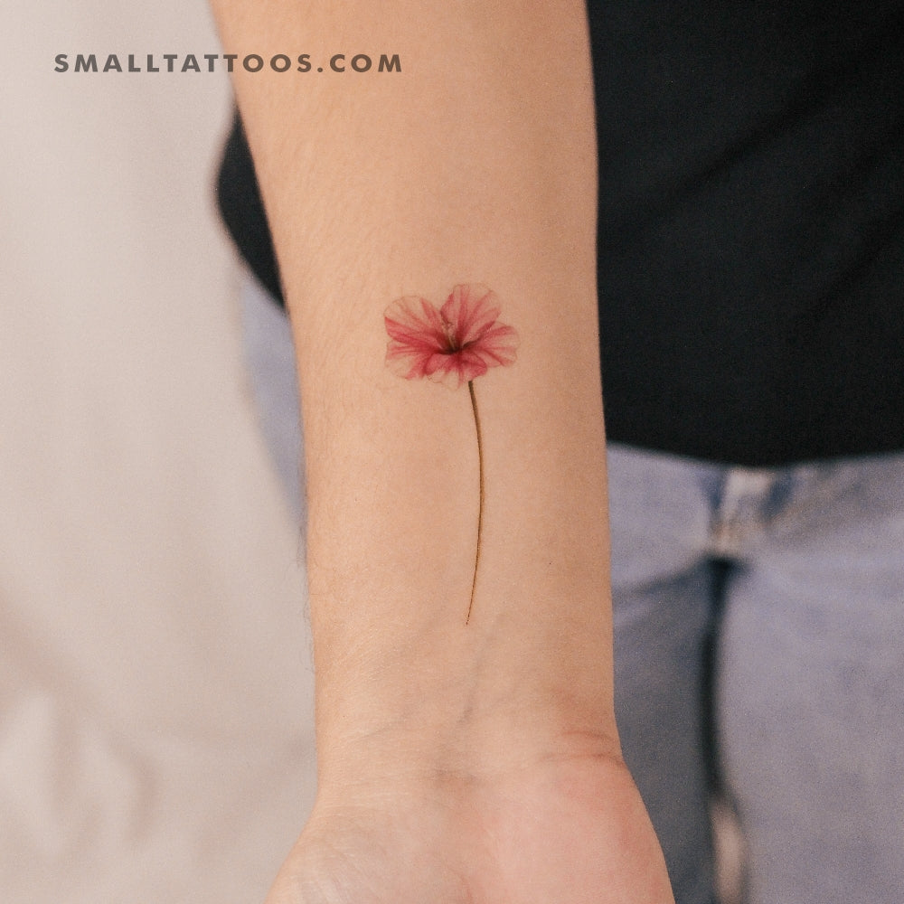 Tatuaje temporal de hibisco de Mini Lau (juego de 3)