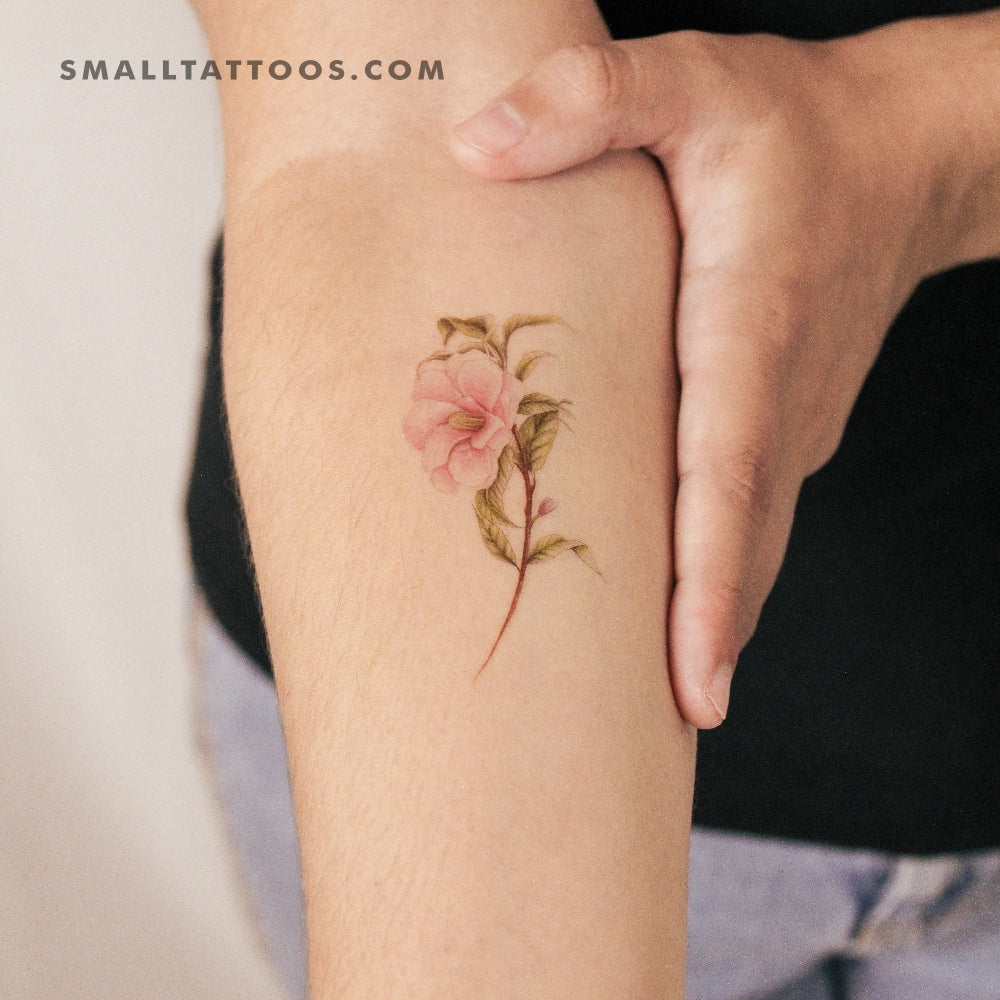 Tatuaje temporal de camelia de Mini Lau (juego de 3)