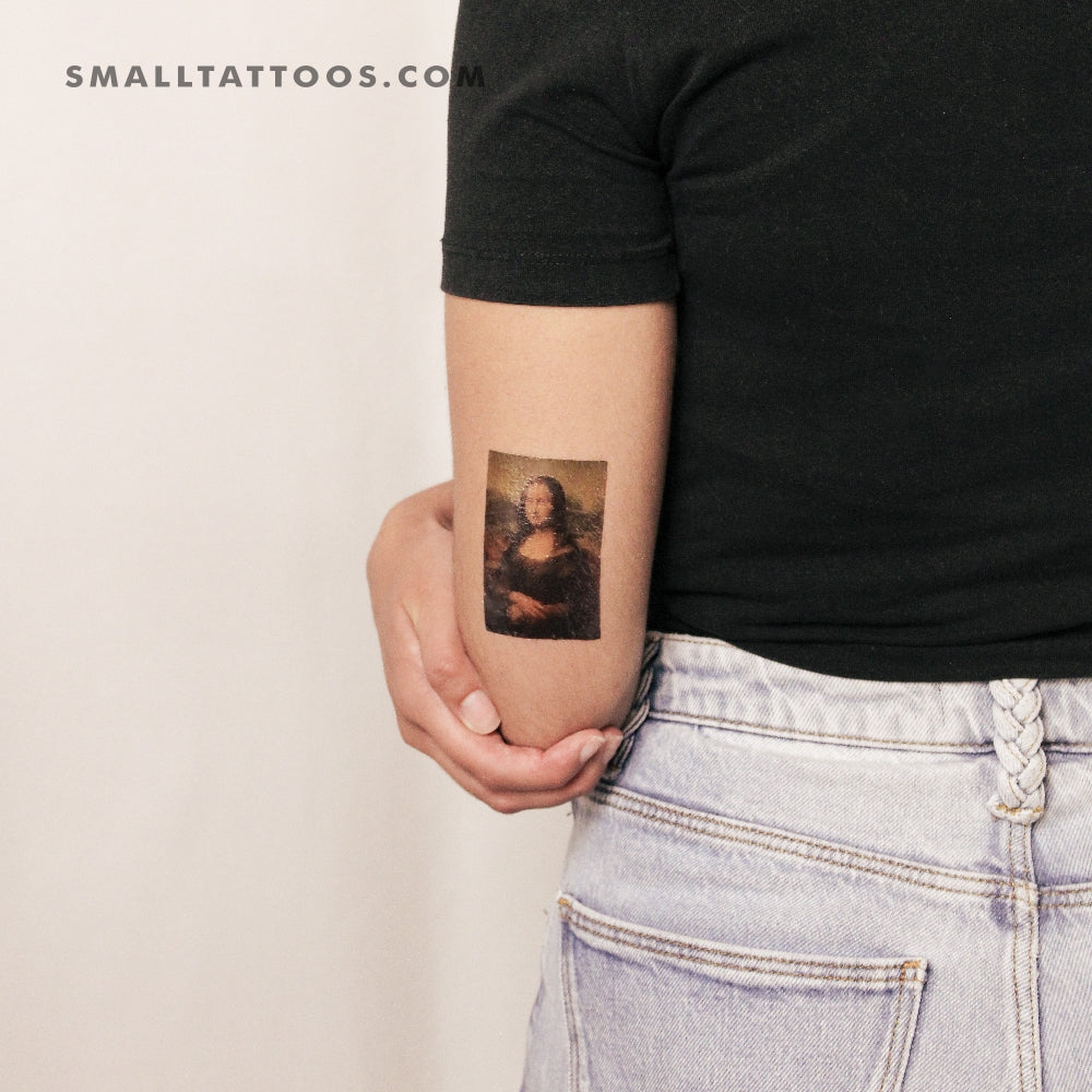 Tatuaje temporal de la Mona Lisa (juego de 3)