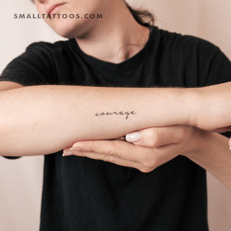 Courage Temporary Tattoo (Set of 3)