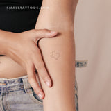 Texas Map Temporary Tattoo (Set of 3)