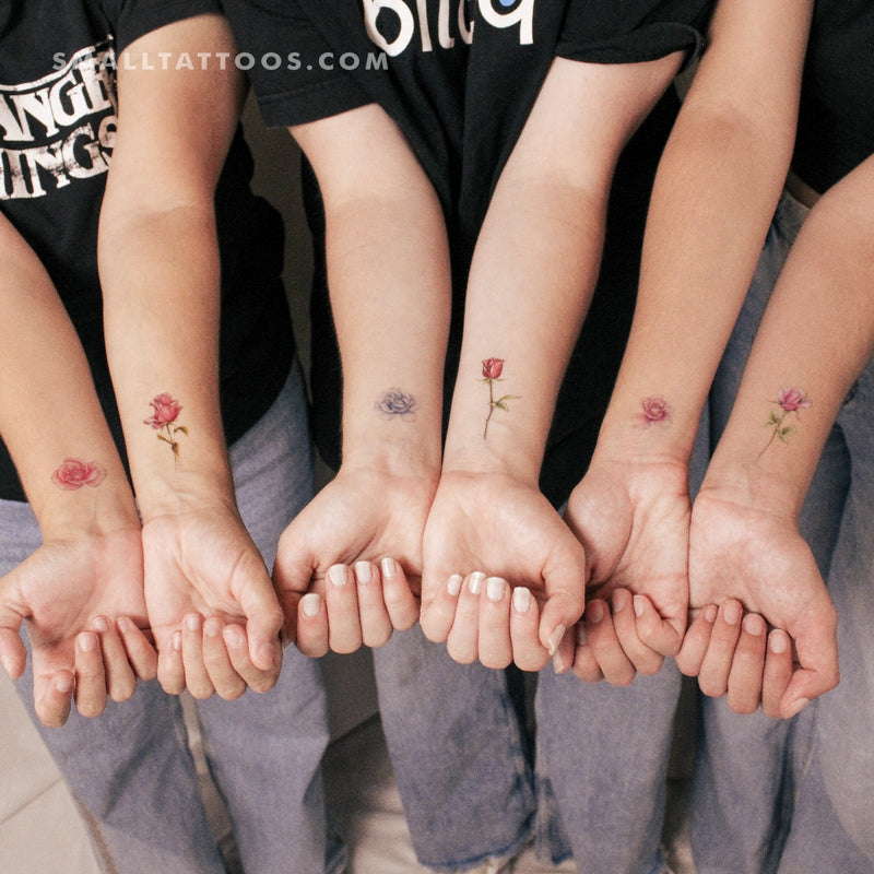 Rose Temporary Tattoo Set by Mini Lau (Set of 12)