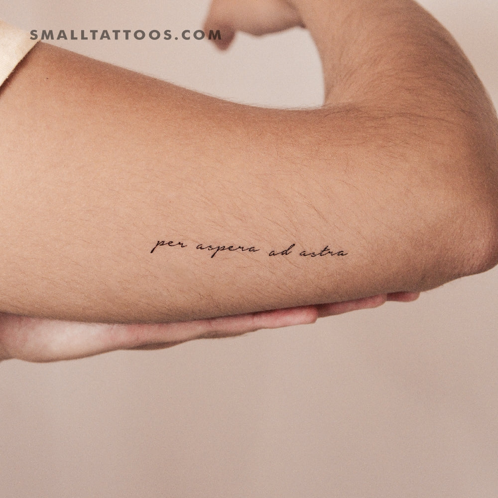 Per Aspera Ad Astra Temporary Tattoo (Set of 3)